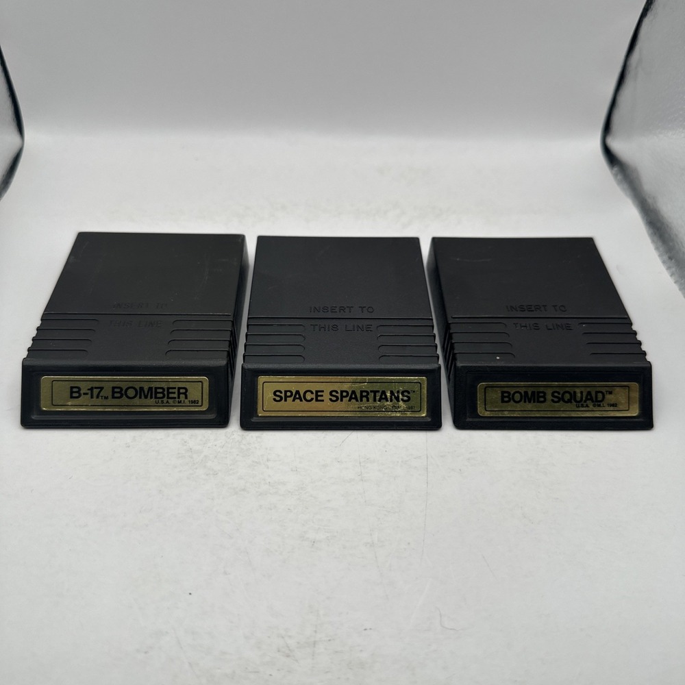 Space Spartans B 17 Bomber Bomb Squad Mattel Intellivision Games LOT Bundle VGC